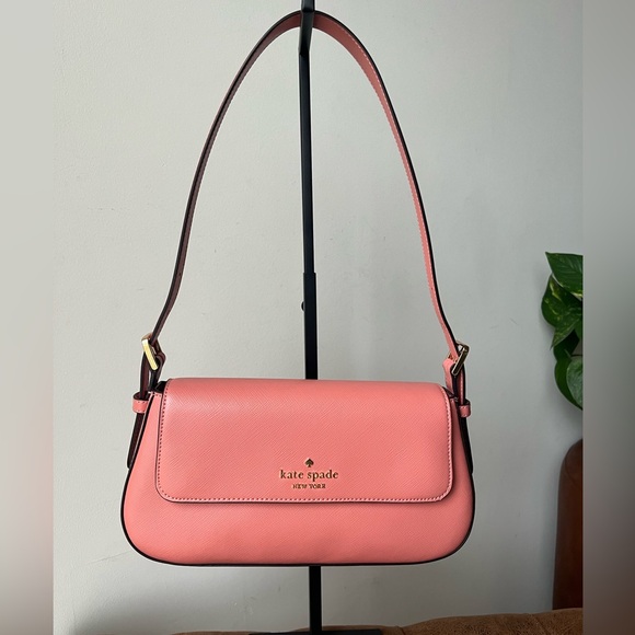 kate spade Handbags - Kate Spade Madison Saffiano Leather Shoulder Bag in Coral Pink